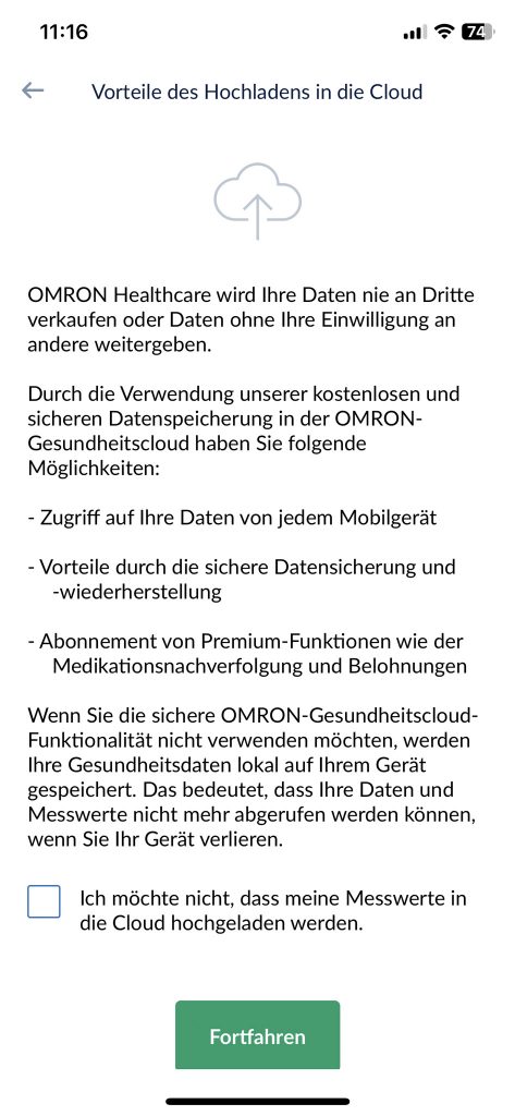 OMRON RS7 Intelli IT Handgelenk-Blutdruckmessgerät Einrichtung App 1