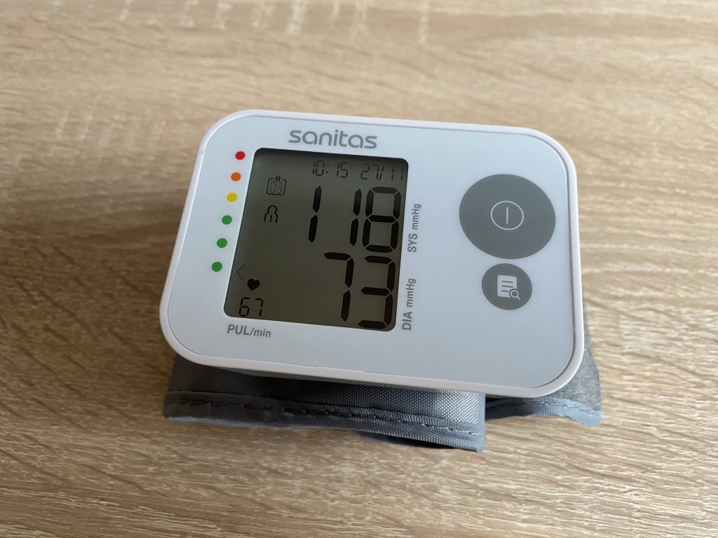 Sanitas SBC 22 Handgelenk-Blutdruckmessgerät Ergebnisse letzte Messung