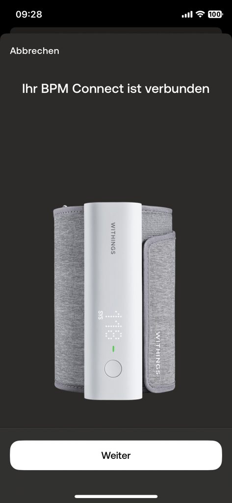 Withings BPM Connect Oberarm-Blutdruckmessgerät App Koppeln 6