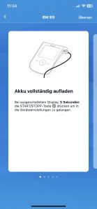 Beurer BM 85 Oberarm-Blutdruckmessgerät App Einrichtung 3