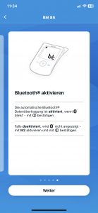 Beurer BM 85 Oberarm-Blutdruckmessgerät App Einrichtung 4