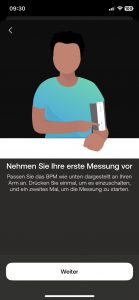 Withings BPM Connect Oberarm-Blutdruckmessgerät Erste Blutdruckmessung 4