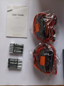 2 Gritin G1350 Stirnlampen, Lieferumfang mit Umverpackung
