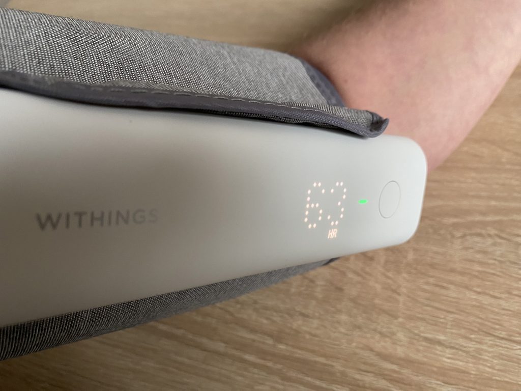 Withings BPM Connect Oberarm-Blutdruckmessgerät Ergebnis Puls