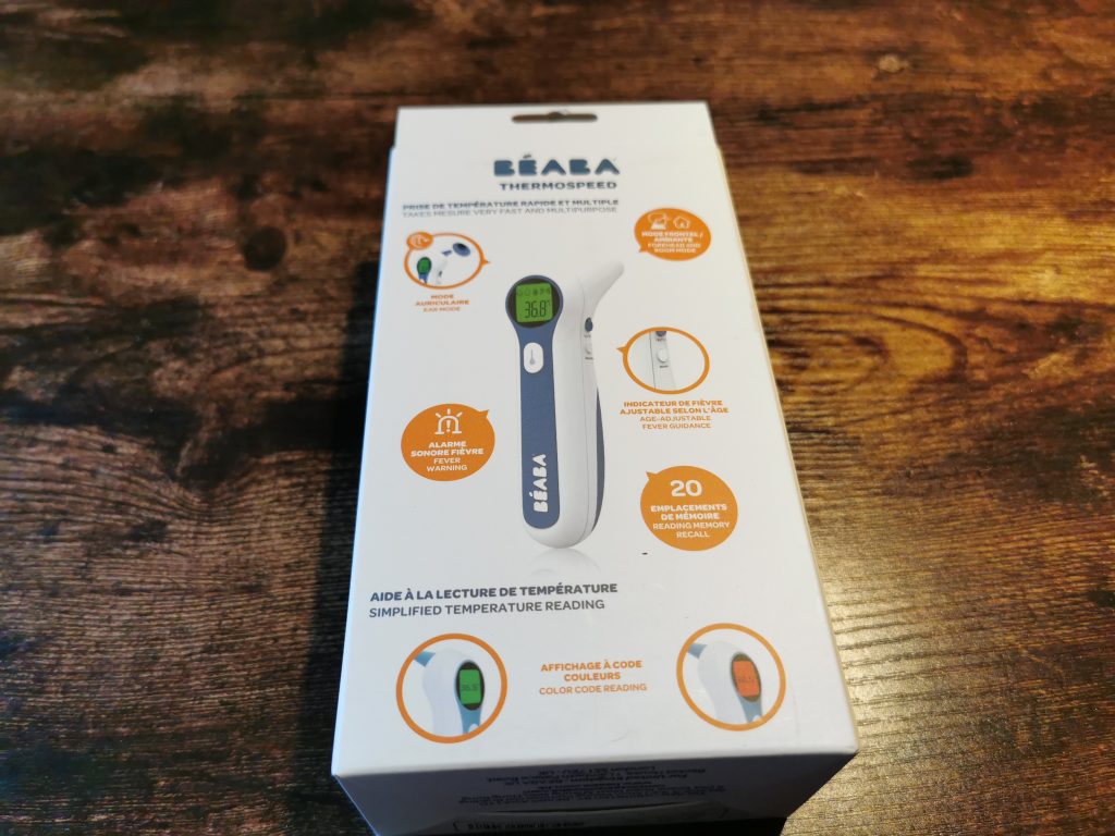 BÉABA Thermospeed Ohrthermometer Verpackung hinten