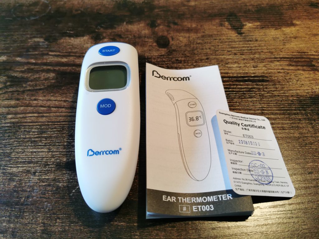 Berrcom ET003 Ohrthermometer Lieferumfang