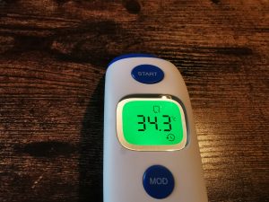 Berrcom ET003 Ohrthermometer Messwert