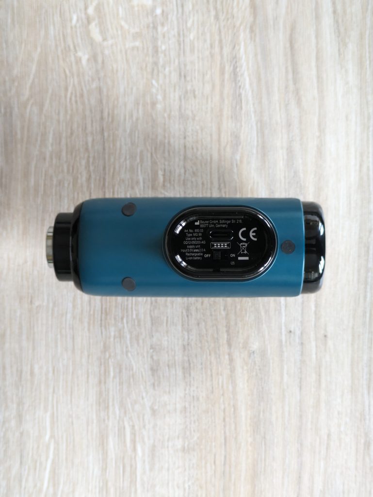 Beurer MG 99 Massagepistole von unten