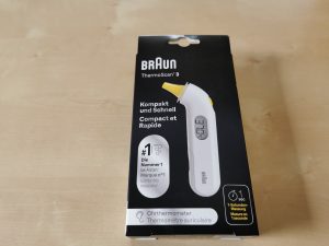 Braun ThermoScan 3 Ohrthermometer Verpackung vorn