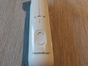 Braun ThermosScan 3 Ohrthermometer Batteriefach geschlossen