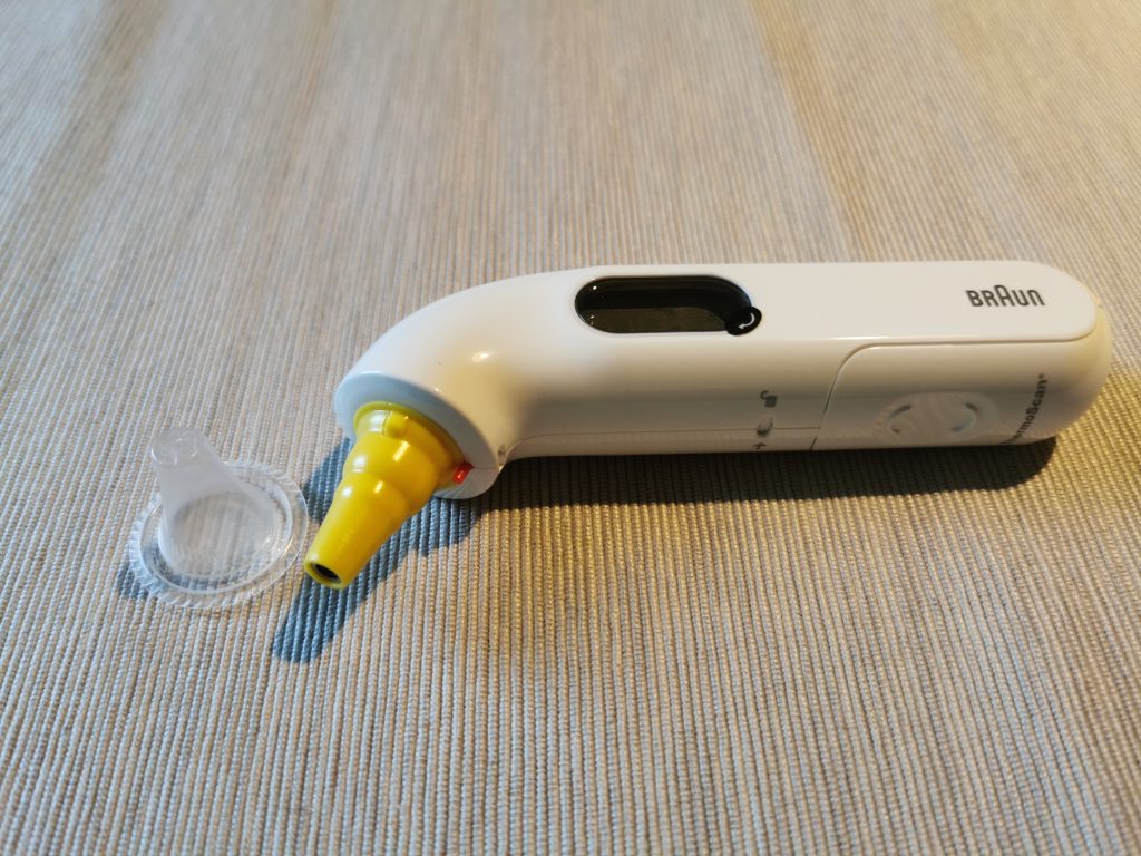 Braun ThermosScan 3 Ohrthermometer und Hygieneschutzkappe