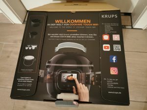 Cook4me Touch WiFi Verpackung oben öffnen