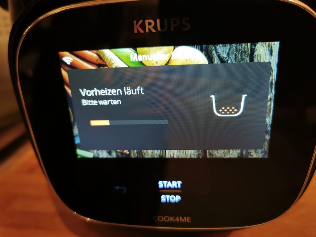 Cook4me Touch WiFi Vorheizen