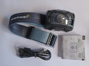 Everbeam H6 Pro Stirnlampe, Lieferumfang ohne Umverpackung