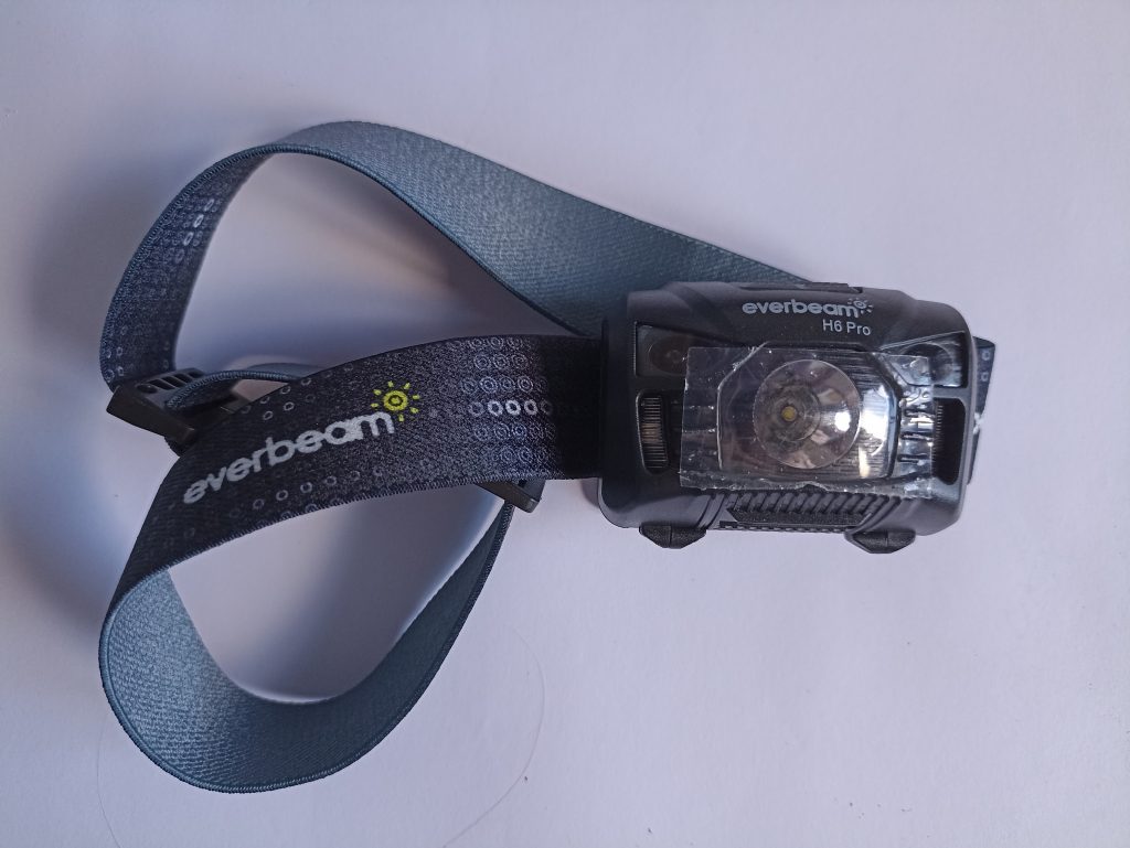 Everbeam H6 Pro Stirnlampe, nur Stirnlampe mit Kopfband