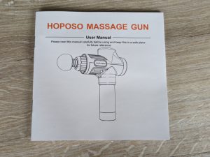 Geschlossene Anleitung der HOPOSO Massagepistole