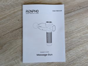 Geschlossene Anleitung der RENPHO R3 Massagepistole