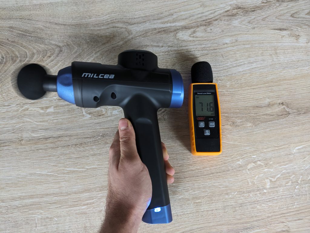 Getestete Lautstärke der MILCEA MG-029 Massagepistole