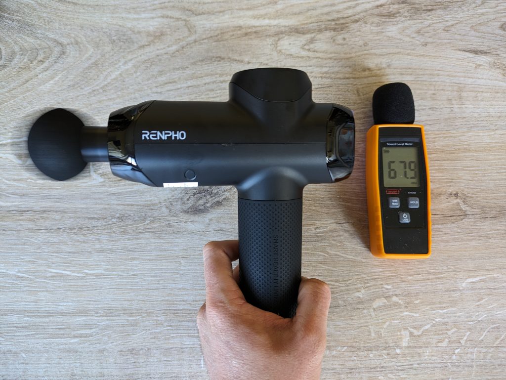 Getestete Lautstärke der RENPHO R3 Massagepistole