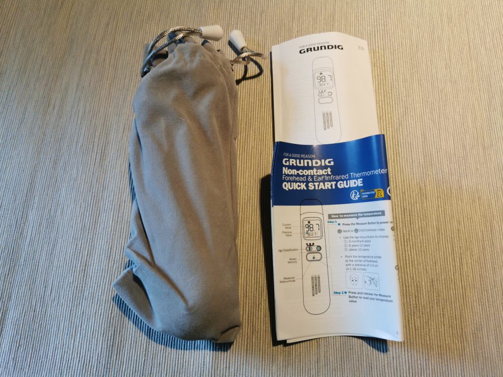 Grundig 20021 Ohrthermometer Lieferumfang