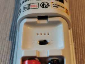 Grundig 20021 Ohrthermometer Umschalter Celsius Fahrenheit