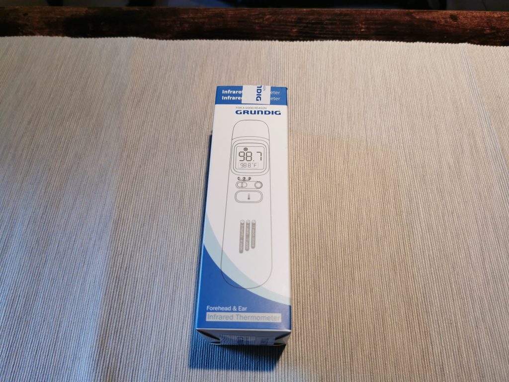 Grundig 20021 Ohrthermometer Verpackung hinten