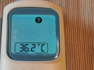 Grundig 20021 Ohrthermometer gespeicherter Messwert
