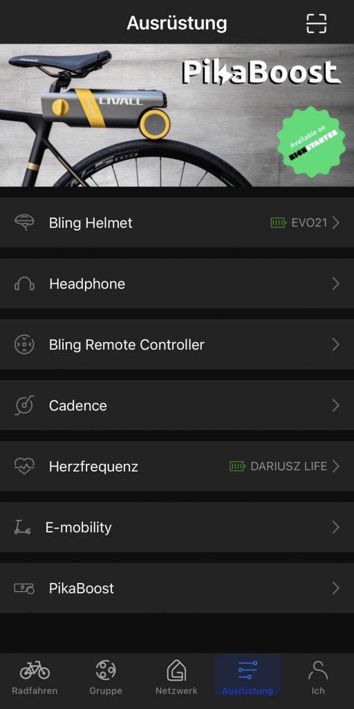 Livall MT1 Fahrradhelm App