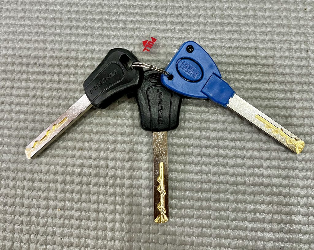 FISCHER Protec Plus FK 110 Faltschloss Schlüssel
