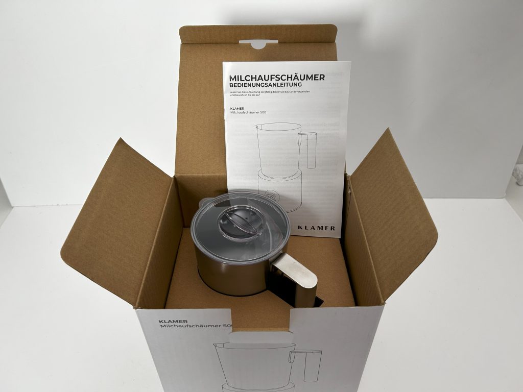 Klamer Milchaufschäumer Unboxing 2