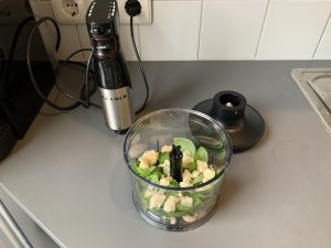 Klamer-Stabmixer Inhalt schräg oben