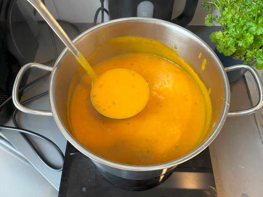 Klamer Stabmixer Suppe fertig