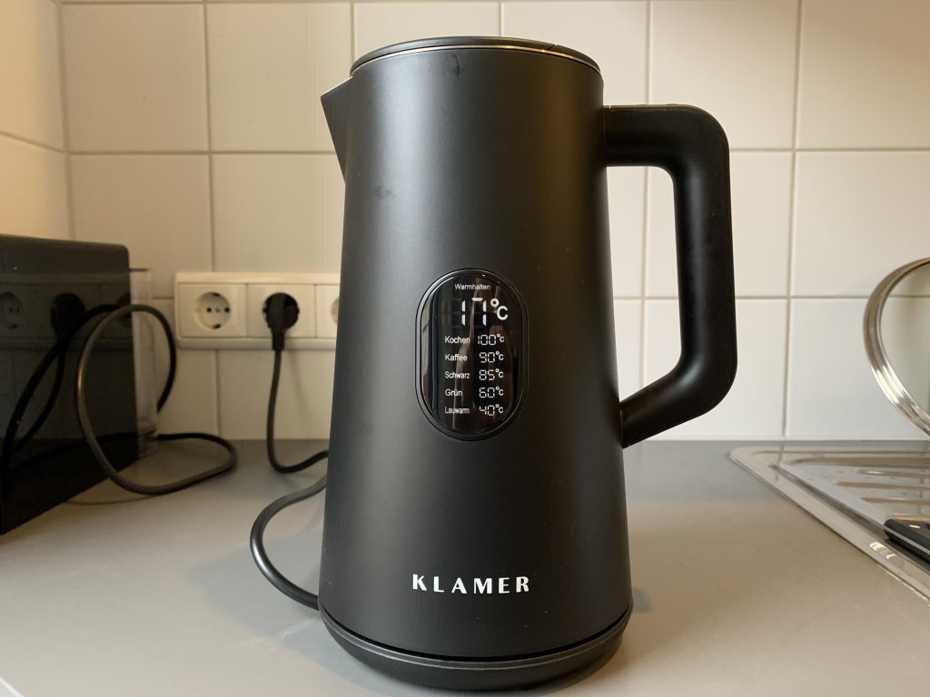 Klamer Wasserkocher alle Funktionen