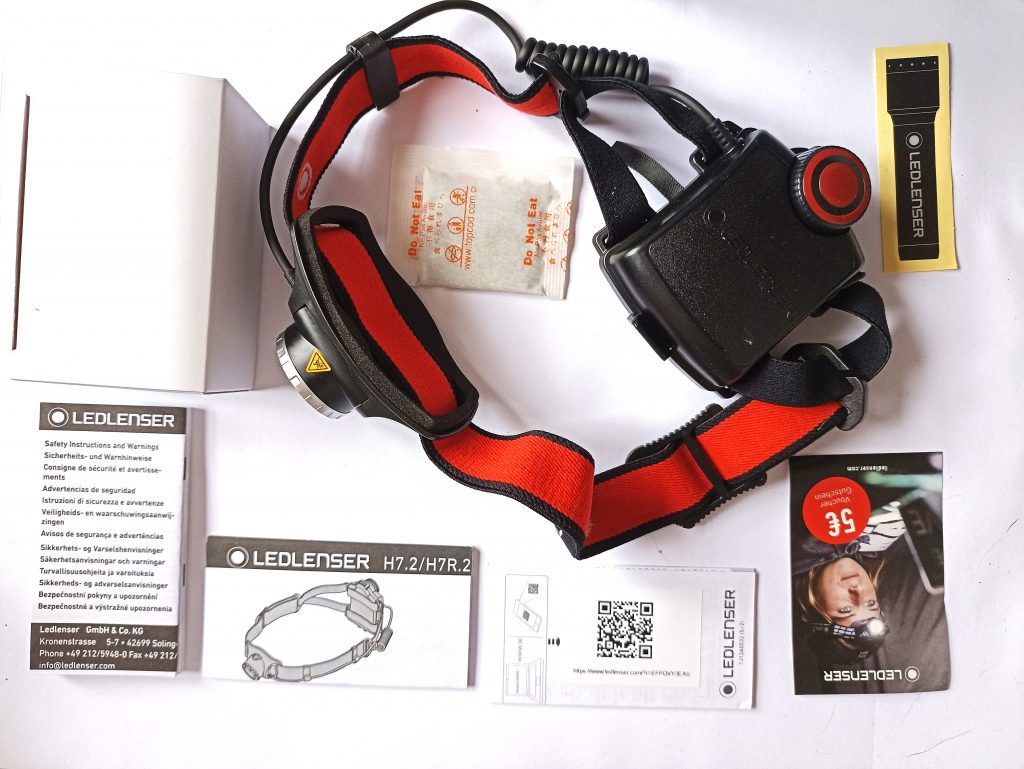 Ledlenser H7R.2 Stirnlampe, Lieferumfang mit Umverpackung