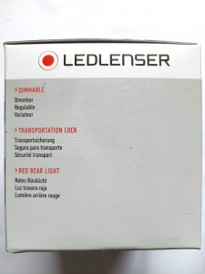 Ledlenser H7R.2 Stirnlampe, Seitenansicht der Verpackung 2