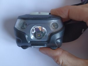 Lighting EVER Stirnlampe, Ansicht von vorne