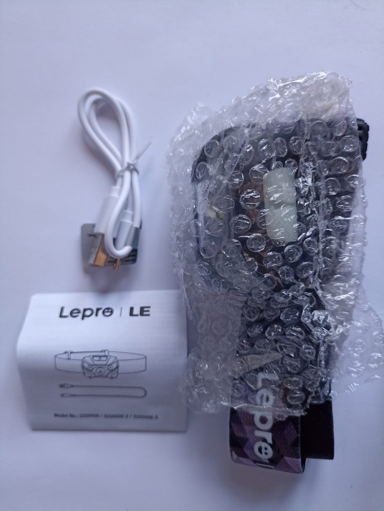 Lighting-EVER - Stirnlampe, Lieferumfang mit Umverpackung