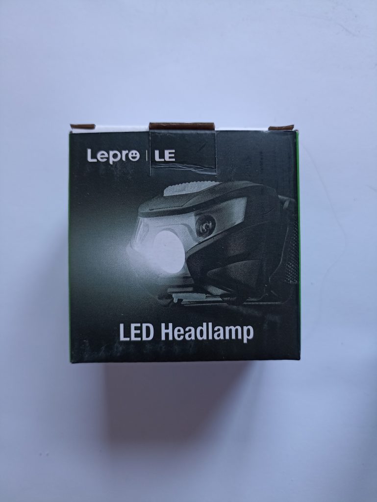 Lighting-EVER - Stirnlampe, Vorderseite der Verpackung