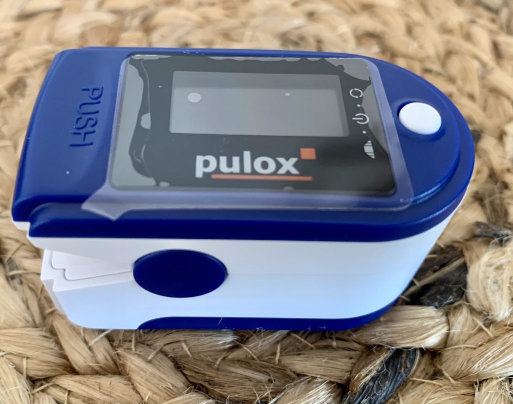 PULOX PO-200 Pulsoximeter ohne Silikonhülle von oben