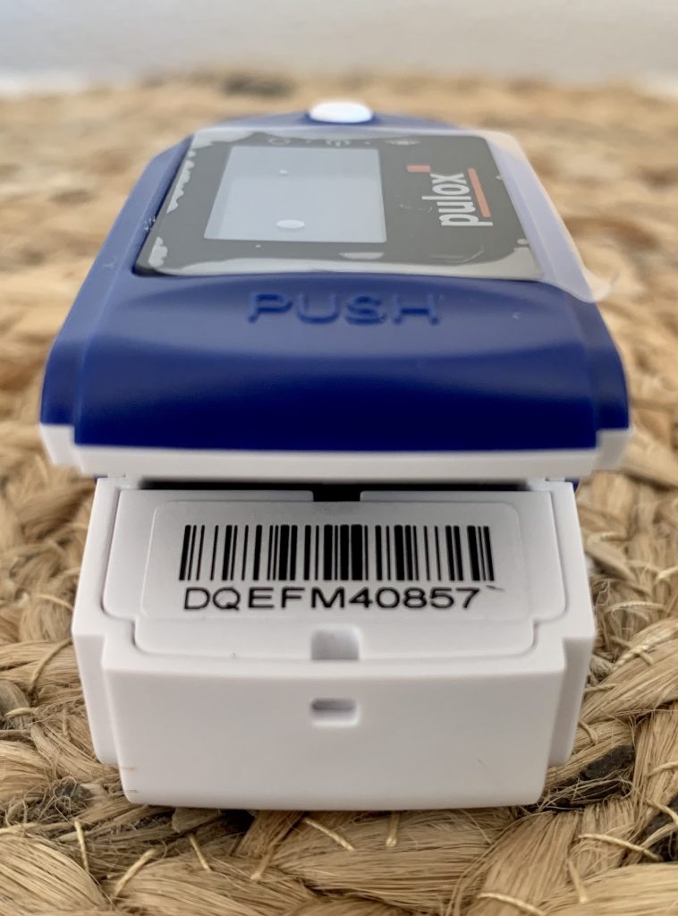 PULOX PO-200 Pulsoximeter von hinten