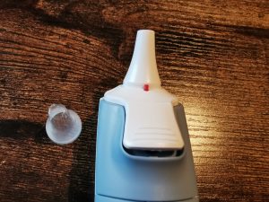 Sanitas SFT53 Ohrthermometer und Hygieneschutzkappe