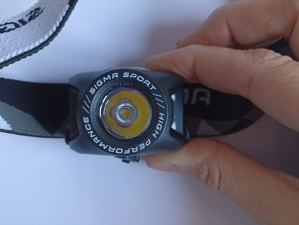Sigma Sport Headled II Stirnlampe, Ansicht von vorne