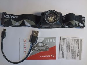 Sigma Sport Headled II Stirnlampe, Lieferumfang