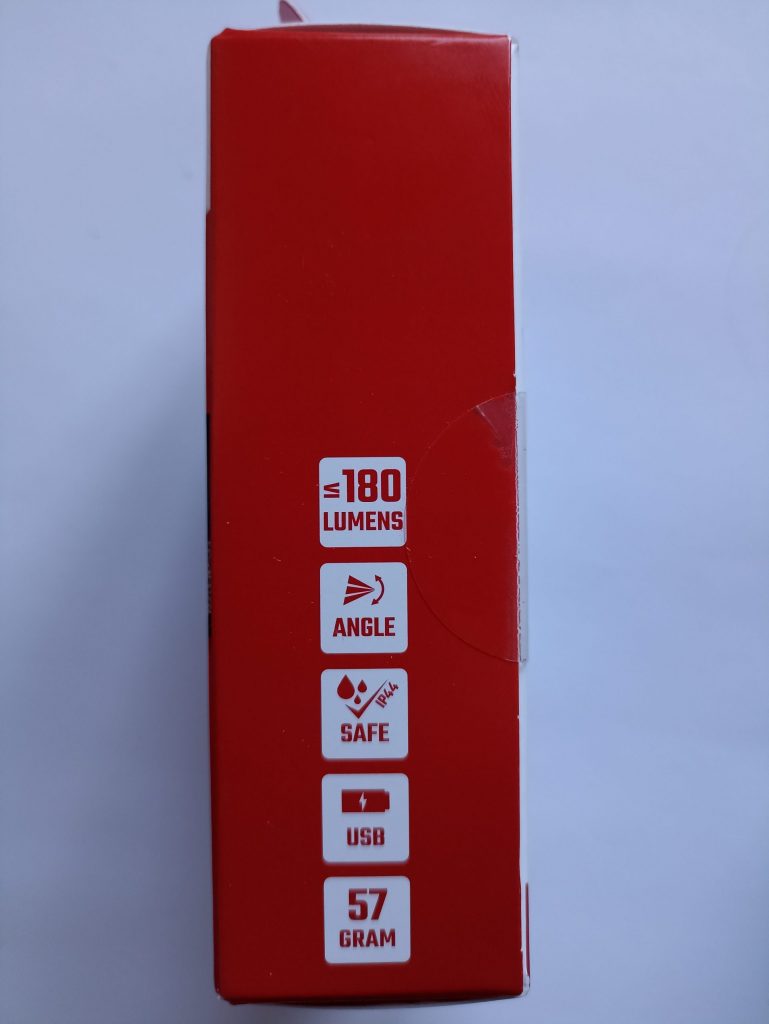 Sigma Sport Headled II Stirnlampe, Seitenansicht der Verpackung