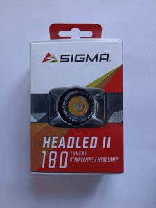 Sigma Sport Headled II Stirnlampe, Vorderseite der Verpackung