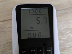Stromverbrauch der HOPOSO Massagepistole beim Laden