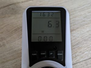 Stromverbrauch der MILCEA MG-029 Massagepistole beim Laden