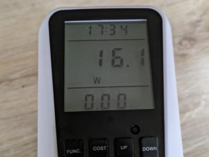 Stromverbrauch der Mebak 3 Massagepistole beim Laden