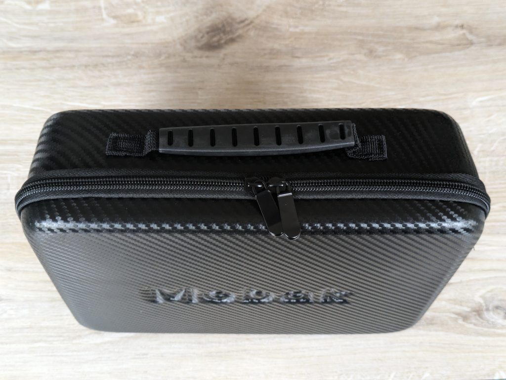 Tasche der Mebak 3 Massagepistole von oben