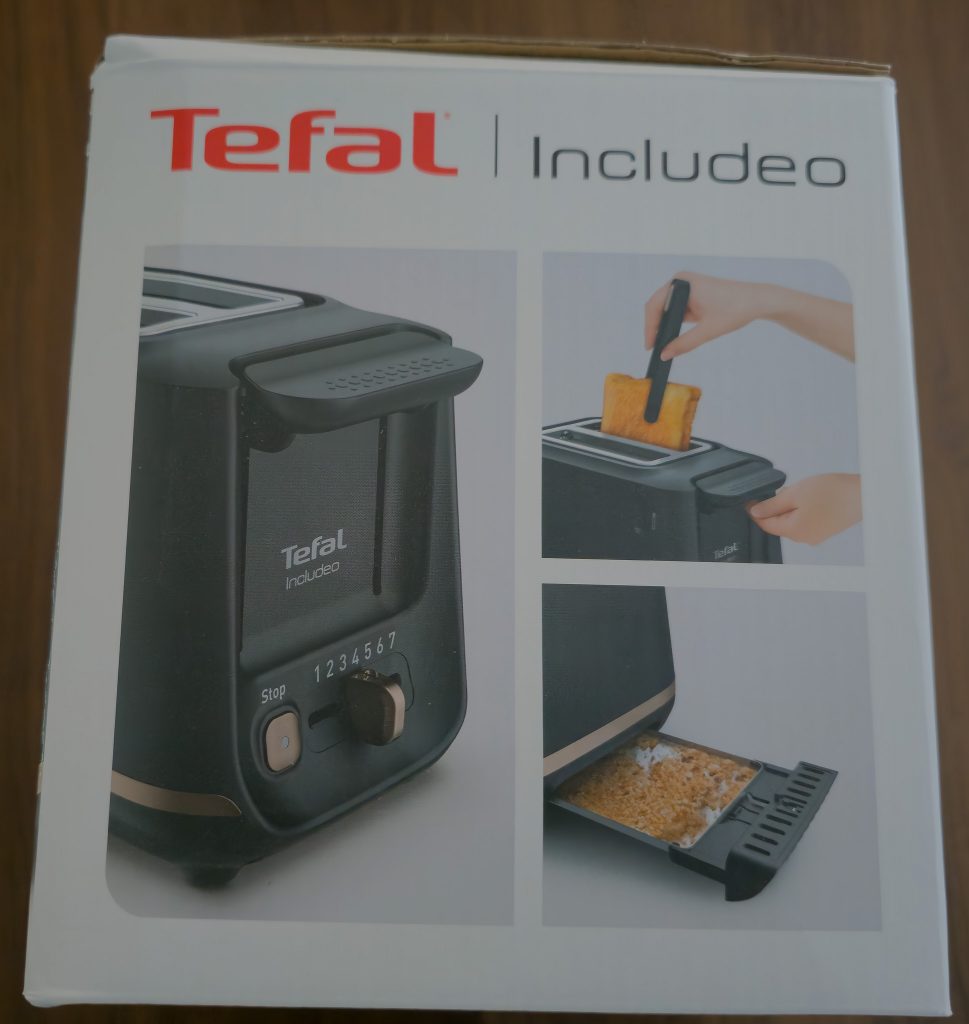 Tefal Includeo TT5338 Toaster Verpackung Seite